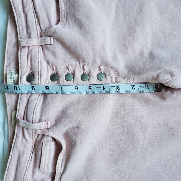 High Rise Button Fly Slim Straight Cropped Jeans Size 6 - Picture 15 of 16